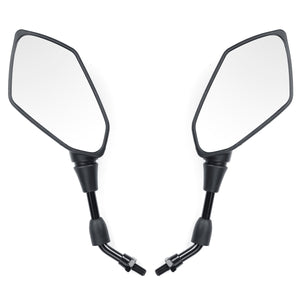 8mm/10mm Motorcycle Mirrors Scooter E-Bike Rearview Mirror Orthodontic Positive With Carbon Fiber Shell