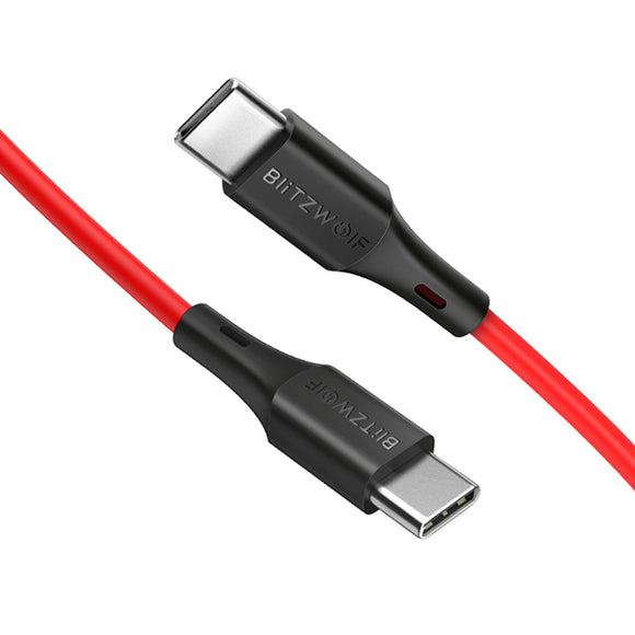 BlitzWolf BW-TC17 3A USB PD Type-C to Type-C Charging Data Cable 3ft/0.9m For iPad Pro Macbook Pocophone F1