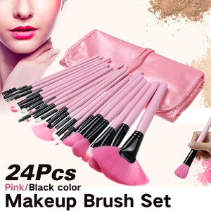 24pcs/Set Pro Makeup Brushes Kit Powder Foundation Eyeshadow Eyeliner Lip Brush