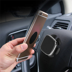 Car Steel Ring Wheel Magnetic Holder Stable Phone Stand Car Mount for iPhone Samsung Xiaomi GPS