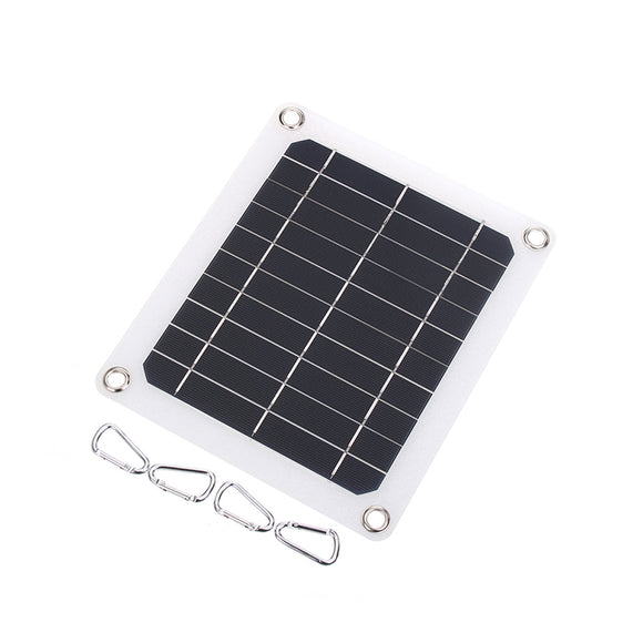 5W 5V 220*187mm Monocrystalline Silicon Semi-flexible Solar Panel with Mountaineering Buckle