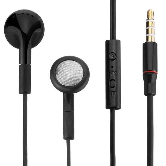 LAPU 3.5mm Plug In-ear Sport Wired Control Earphone Headphone With Mic