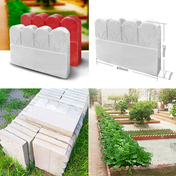 Fence Flower Mold Pool Courtyard Plastic Brick Garden Tree Hole Concrete Mould Pathing Decor