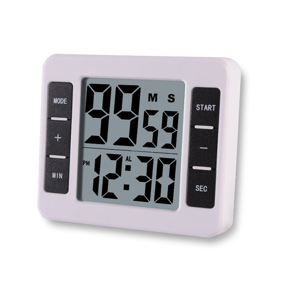 Loskii KC-12 Electric Digital Kitchen Timer Backing Stand with Large LCD Display Timer