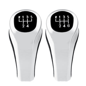 5/6 Speed Gear Shift Knob Stick Matt Gloss Silver Cover for BMW 1 3 5 6 SERIES E81 E82 E87 E90 E91 E92 E60 E61 E63 X1 E84 X3 E83 X5