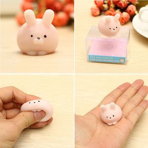 Pink Bunny Ball Squishy Squeeze Cute Healing Toy Kawaii Collection Stress Reliever Gift Decor