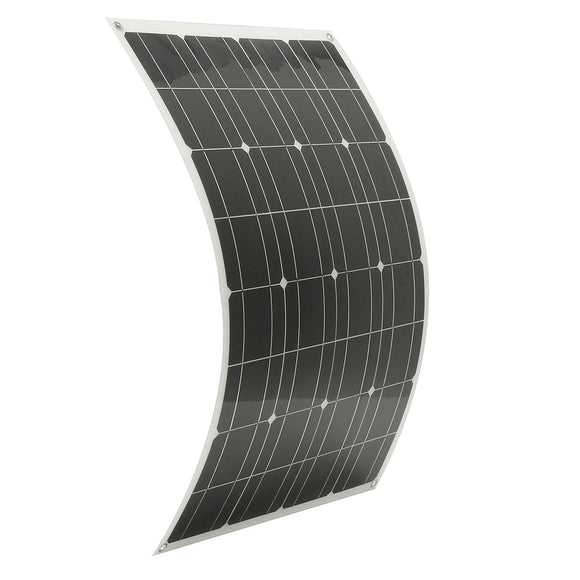 80W 12V Semi Flexible Waterproof Solar Panel With 1.5m Cable