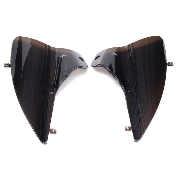 Smoke Saddle Shield Air Heat Deflectors For Harley Touring Street Glide09-15