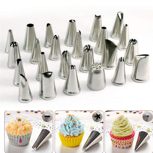 Honana CF-PT02 24Pcs Flower Pastry Cake Icing Piping Nozzles Decorating Tips Cake Baking Tools