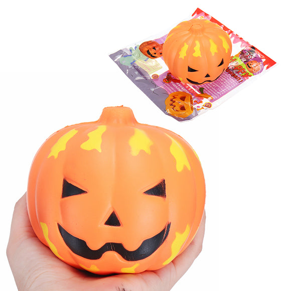 SanQi Elan Squishy Pumpkin 11cm Gift Soft Slow Rising With Packaing Collection Halloween Decor Toy