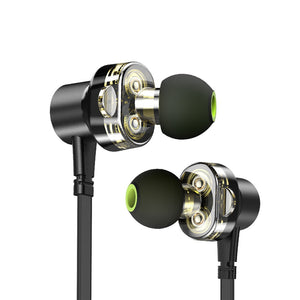 [Dual Dynamic] Awei Z1 Earphone 3.5mm Wired Control Magnetic Adsorption Bass Headphone with Mic