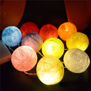 KCASA CSL-8 Gardening 5M 20LED String Light Cotton Shape Holiday Garden Party Wedding Decoration