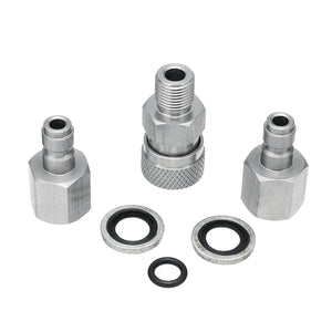 Stainless PCP Air Gun Filling Quick Connect Adapter 1/8 BSPP With Plugs Fitting Connector Coupler