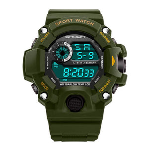 SANDA 326 Fashion Men Digital Watch Multifunction Waterproof Outdoor Sports Watch