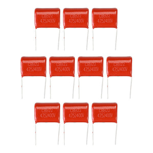 10pcs 400V475 400V 475 4.7UF CBB Polypropylene Film Capacitor Pitch 25mm