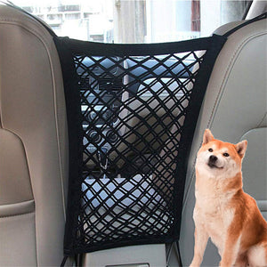 Dog Pet Net Isolation Fence Elastic Safety Travel Cat Pet Back Seat Barrier