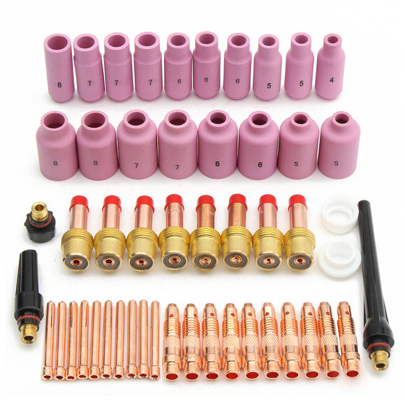 51Pcs TIG KIT/TIG Welding Torch Accessories Consumables FIT For WP 17 18 26