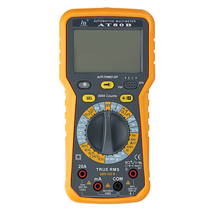 AT80B 6000 Counts True RMS Automotinve Multimeter AC DC Voltage Current Resistance Capacitance Test