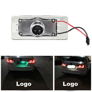 LED Laser Car License Number Plate Light Shadow Logo Projector Light for Audi 5W