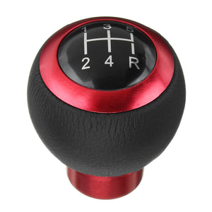 Universal  5 6 Speed Manual Car Gear Shift Knob Shifter Lever Aluminum Handle Ball with 3 Adapter