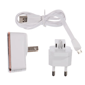 Original LDNIO 5V 2.4A USB Port US Plug Travel Charger With EU Adapter for Smartphone