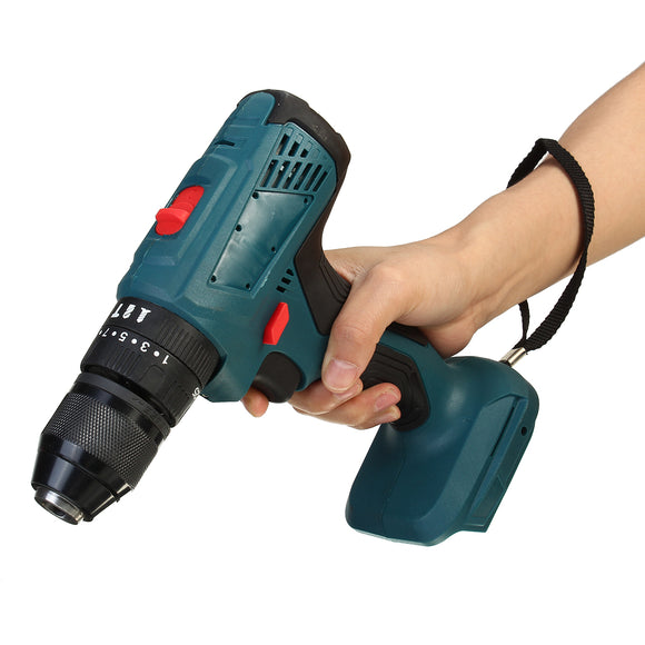 3 In 1 Cordless Hammer Drill Rechargeable Electric Screwdriver  Impact Drill 10mm for 18V Makita Battery 4000rpm