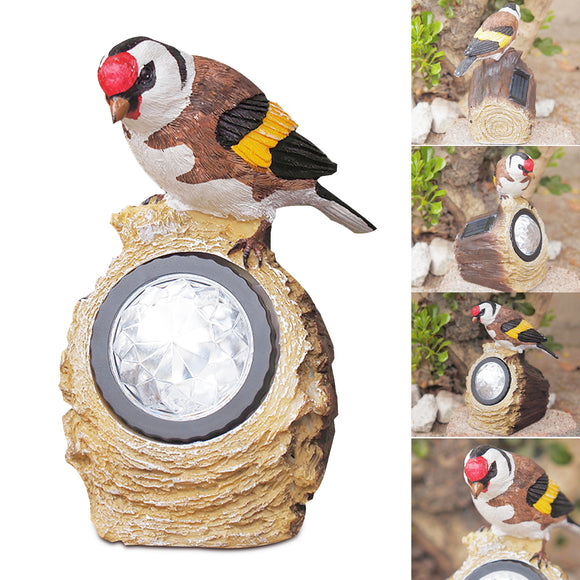 LED Solar Bird Simulation Animal Light Garden Waterproof Oudoor Lamp