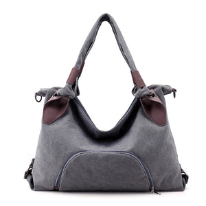 Women Canvas Durable Tote Casual Functional Handbag Shoulder Bag Crossbody Bag