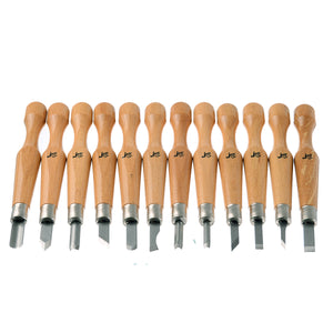 12Pcs Professional Wood Carving Chisel Tools Set Woodwork Sharpening Carpenter