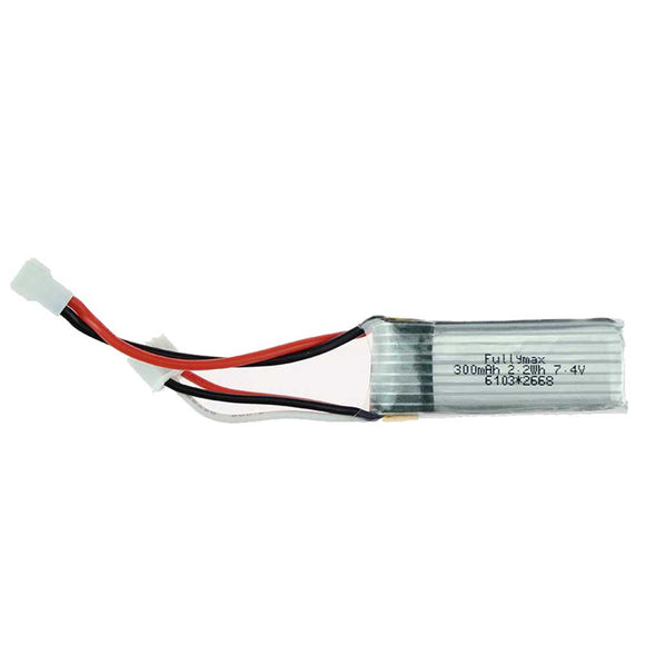 XK A800 4CH 780mm 3D6G System Glider RC Airplane Spare Part 7.4V 300mAh 20C Lipo Battery