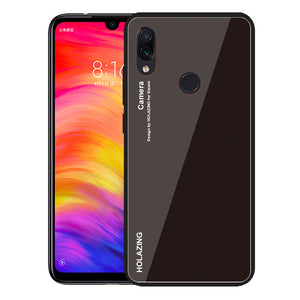 Bakeey Luxury Color Tempered Glass + Soft TPU Back Cover Protective Case for Xiaomi Redmi Note 7 / Redmi Note 7 Pro