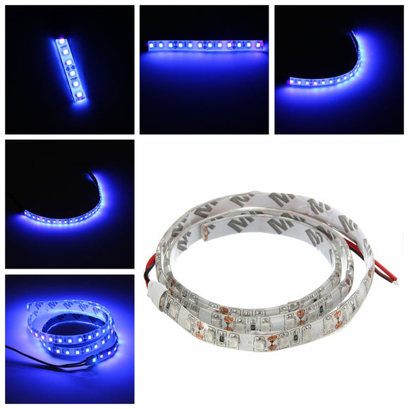 UV Ultraviolet Purple 3528 LED Flexible Strip Lamp White Light 12V Waterproof