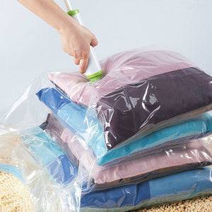 KCASA Vacuum Compress Bag Vacuum Storage Bag Save Space Saving Seal Quilts Clothes Holder Organizer