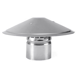 4 Heating Stove Pipe Chimney Cap Galvanized Iron Mushroom Shaped Roof Ventilation"