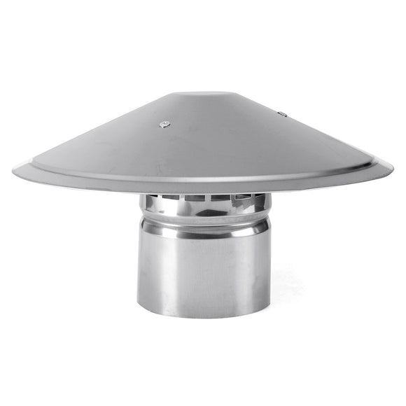 4 Heating Stove Pipe Chimney Cap Galvanized Iron Mushroom Shaped Roof Ventilation