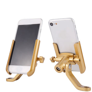 Adjustable Universal Aluminum Alloy Motorcycle Mirror/Handlebar Phone Holder