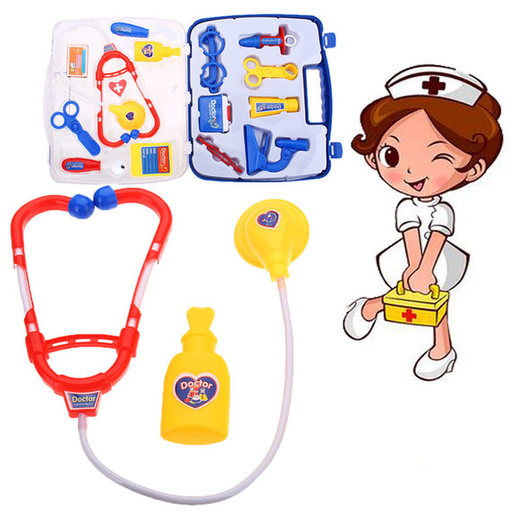 Kids Pretending Doctor's Medical Playing Set Case