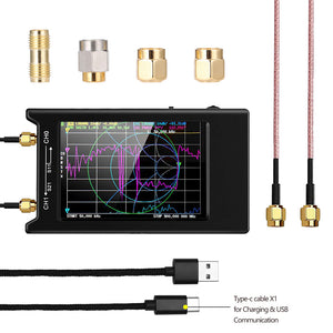 NanoVNA-H4 4 LCD 50KHz~1.5GHz VNA HF VHF UHF UV Vector Network Analyzer"