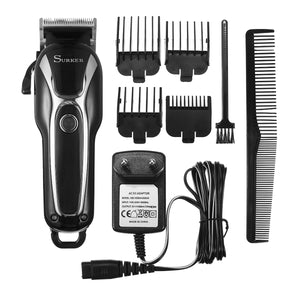 SURKER Electric Hair Clipper Trimmer LED Display Steel Blade Washable Rechargeable 110V 240V