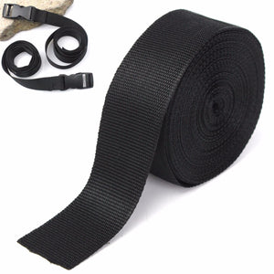 5cmx10m Black Nylon Fabric Webbing Tape For Making Strapping Belting Bag Strap