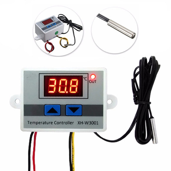 XH-W3001 220V 10A Digital LED Temperature Controller Thermostat Control Switch Probe