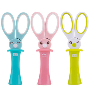 Deli Children Scissors Cute Kawaii Rabbit School Scissors For DIY Scrapbook Paper Diary Craft Decorating Tools Office School