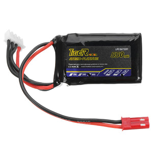 Tiger Power 11.1V 550mAh 60C 3S Lipo Battery JST Plug