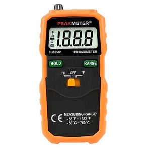 PEAKMETER PM6501 LCD Display Termostato Digital Thermometer K Type Thermocouple Termometer