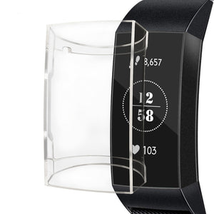 Bakeey Silicone Transparent Watch Cover Protective Cover for Fitbit Charge 3