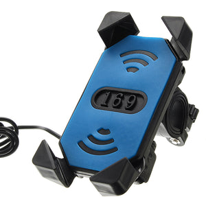 12V 3.5-6.0inch Phone GPS USB Rechargeable Holder For Electric Car Motorcycle Bike Scooter