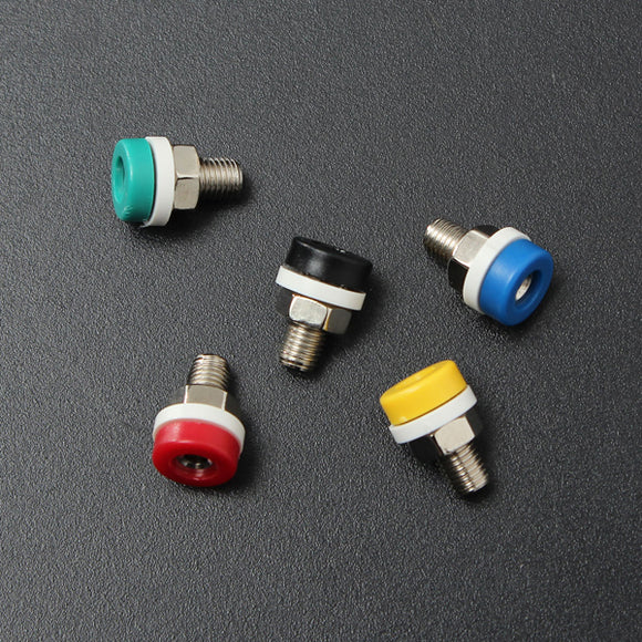 5 Colors 2mm Brass Binding Post Banana Jack Plug For Stereo Speaker