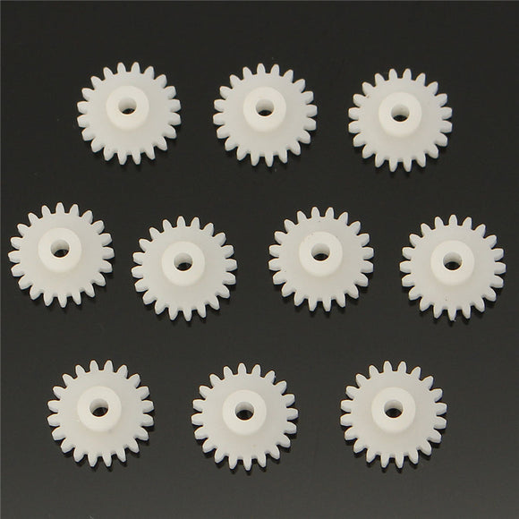 50Pcs/Pack 2mm Dia 22 Teeth Plastic Single Layer Gear For DIY Model Toy Motor Shaft Gear