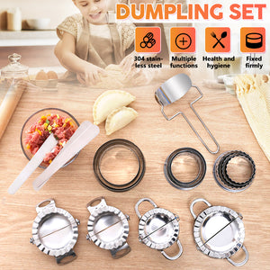 Dumpling Maker Stainless Steel Dough Press Pie Ravioli Mold Mould Baking Tool