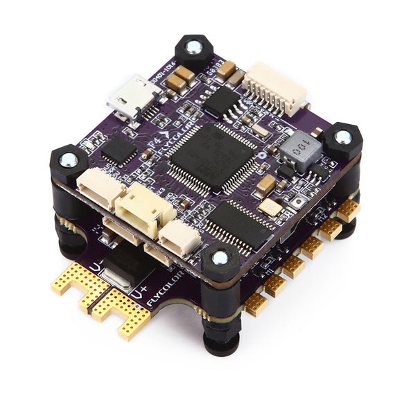 Flycolor X-Tower F4 Flight Controller OSD + 40A BLHeli_32 4 IN 1 3-6S ESC Dshot1200 Current Sensor